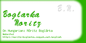 boglarka moritz business card